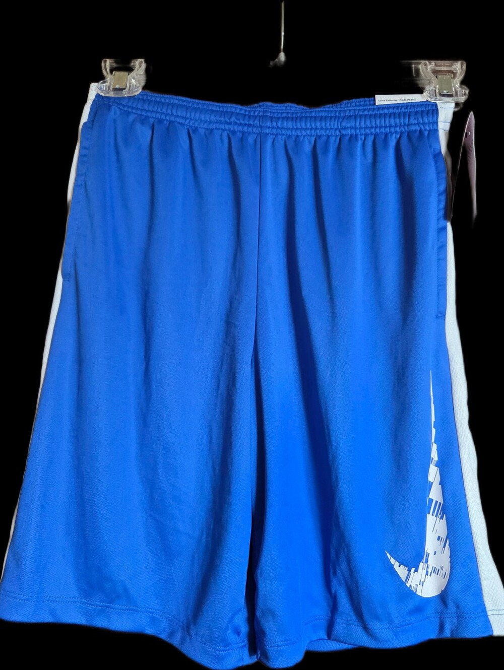 Nike Kids Blue & White Athletic Shorts with Side Stripe - NWT!